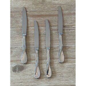 Heirloom by Oneida AQUARIUS GLOSSY Dinner Knives Set of 4 China Stainless 9 7/8"